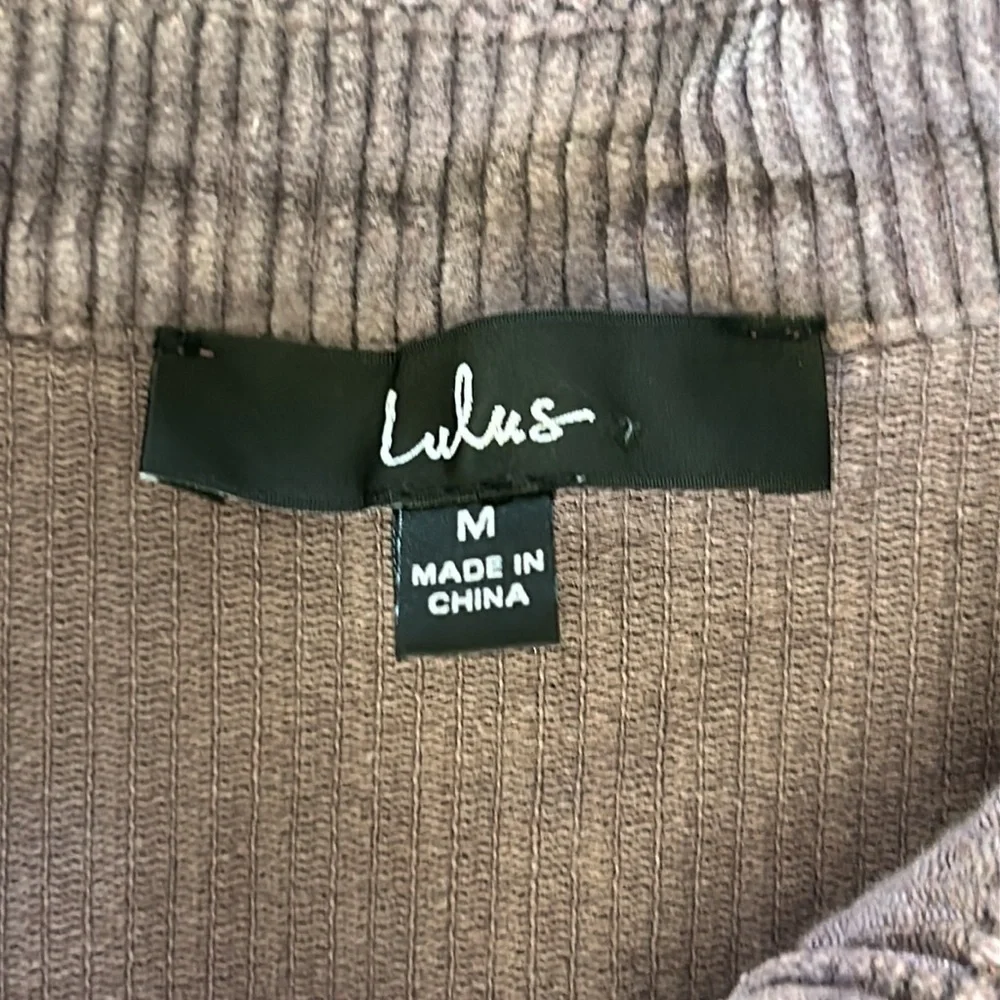 Lulus purple corduroy shacket shirt jacket size medium